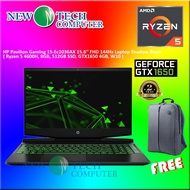 LAPTOP HP Pavilion Gaming 15-Ec1036AX 15.6'' FHD 144Hz Shadow Black ( Ryzen 5 4600H, 8GB, 512GB SSD, GTX1650 4GB,W10)