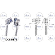 DOE DE71 NOZZLE SPRAY BIDET C/W INTERLOCKING LOCKING 4FEET FLEXIBLE HOSE, BRACKET & HOOK C/W DOE ABS