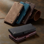 CaseMe Flip Leather Phone Case for Samsung Note 20 Ultra Note 10 S25 S24 S23 FE S22 Plus Wallet Card