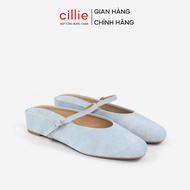 Cillie Women's Sandals Wedges Round Toe High Quality Matte Leather Padded No Foot Pain GU20