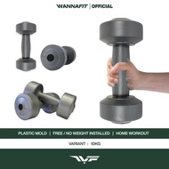 MIDEOFU WANNAFIT Plastic Dumbbell Without 10kg Contents | Barbell Barbell Dumbell Empty 10 kg | Weig