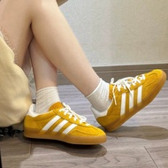 Innovative~adidas originals GAZELLE INDOOR Suede German Training Jinhuang Mango Yellow Retro Sneaker