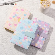 FAYSHOWSG Binder Notebook, A6 Loose-Leaf Note Pad,  PU Leather Portable Savings Book for Cash Budget