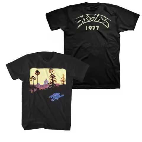 1994 Eagles Hotel California Hotel Commemorative Edition Casual T-Shirt Luxury Band Brand for Men an