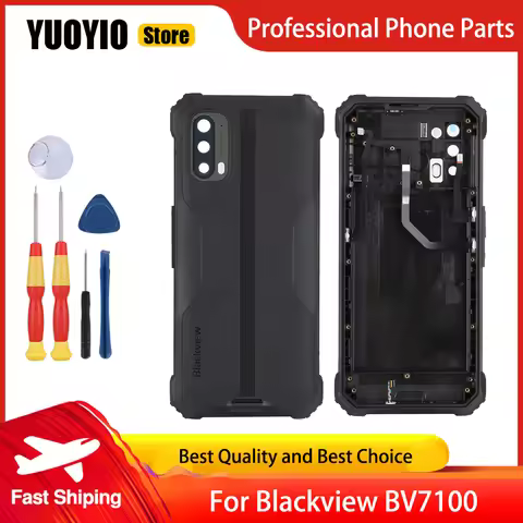 Battery Case Protective Battery Case Back Cover For Blackview BV7100 Smart Phone 3M Adhesive Replace