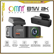Perakam Dashcam Kereta OMNI BEYOND B1W 2K Dashcam Depan DVR 1440P Dash Cam