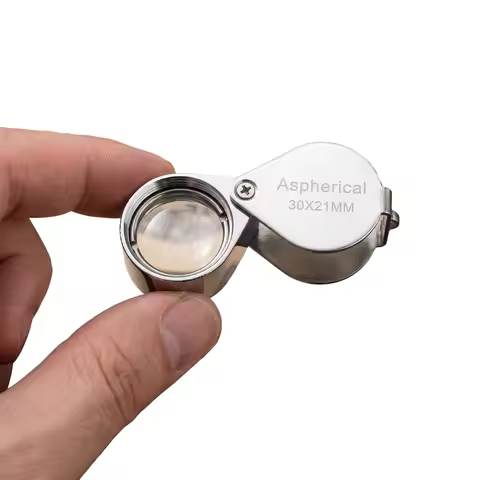Portable Hand Lens Reusable Multi-Purpose 30X Magnifier Lens Jewelry Magnifying Glass for Close Work