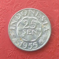 Koin Kuno Indonesia 25 Sen 1955 TP088