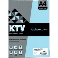 KTV กระดาษ กระดาษสี A4 กระดาษถ่ายเอกสารสี ขนาด A4/80 แกรม บรรจุ 25 แผ่น