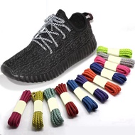 1Pair 3M Reflective Shoelaces Sneaker Shoelace Sport Shoelaces Round Rope Shoe Laces Length 100/120/