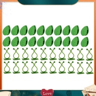 clara80Pcs Plant Climbing Wall Fixture Clips Plant Fixer Vines Garden Green Leaf Plant Wall Clips Vi