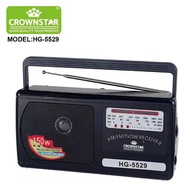 M&amp;G Electric Radio Speaker FM/AM/SW band radio AC power and Battery Power 150W Extrabass HG5529