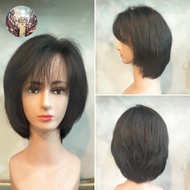 wig pendek rambut asli HK 03