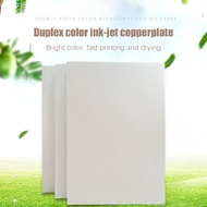 EGHYU กระดาษเคลือบสเปรย์สี A4 50ชิ้นขนาด300กรัม A3อิงค์เจ็ทเคลือบเงาสูงรูปถ่ายเมนู250กรัมกระดาษนามบั