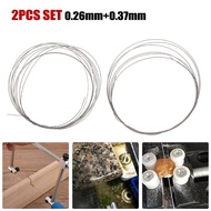 [Hot-HOUSE] 2pcs 1M 0.26+0.37mm Diamond Cutting Wire Saw Blades For Jade Glass Rock Cutting❀