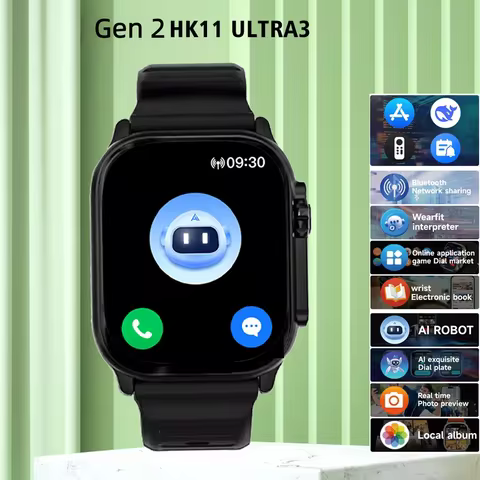 2026 New Gen2 HK 11 ULTRA 3 Smartwatch 49mm AMOLED AI Robot Bluetooth Network Call Clock NFC Compass