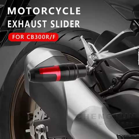 Exhaust Slider Aluminum Falling Protection for Honda CB300R CB300F CB 300 R F 300F 300R 2015-2024 Ac