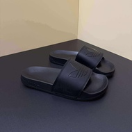 [ GENUINE ] LITE THREE LEAF SLIPPERS IH9931 FULL BLACK & FU8298 WHITE BLACK