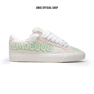 EMOE - GRAFFITI- SARAS008, Men's and Women's White Green Sneakers, Elegant Graffiti Casual Shoes, Ru