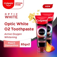 [Bundle of 2] Colgate Optic White O2 Peach Osmanthus Whitening Toothpaste 85G