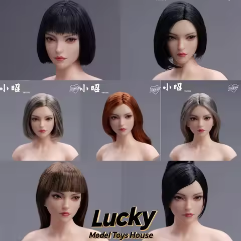 YMTOYS YMT106 1/6 Asian Girl Xiao Zhao Female Soldier Beauty Head Sculpt Movable Eye Design Model To