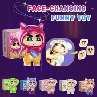Press The Face-changing Xiaoxin Creative Decompression Toy Ornaments Face-changing Keychain E7n9