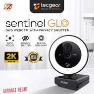 TECGEAR SENTINEL GLO 2K QHD webcam with LightRing | TECGEAR SENTINEL GLO 2K Ring Light Webcam