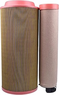 New Air Filter Inner Outer Set 32/915801 32/915802 Compatible with JCB Backhoe Loader 1400B 1550B 16