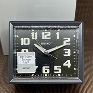 [TimeYourTime] Seiko Clock QHK024K LumiBrite Quiet Sweep Snooze Black Rectangle Alarm Clock QHK024