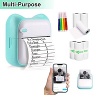 Mini portable thermal printer 58mm, wireless printer with bluetooth, compatible with android and ios