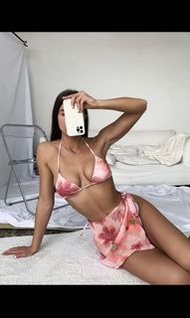 Shein floral bikini