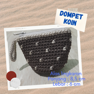 DOMPET RAJUT HANDMADE, DOMPET KOIN RAJUT HANDMADE