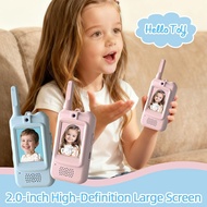 Children's Video Intercom Toy, Portable Walkie Talkie For Kids With Camera, Fun Social Gift For W7y1