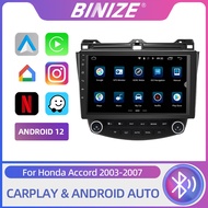 Binize 10 Inch Car Stereo Radio For Honda Accord 7th 2003-2007 GPS Navigation Multimedia Player Vide