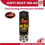 Autosol Fast Acting Penetrant 454ml Anti-Rust HD-60 For Car Truck Machinery Tractor (Spray Karat) Ke