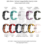 QRA 20mm Strap Aolon Watch GTR / GTR2 - Comfortable Sporty Silicone Rubber Watch Strap
