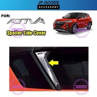 Perodua Ativa rear spoiler chrome garnish accessories exterior Decoration aksesori gear up spoiler b