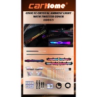 Honda Civic FE 2022-2025 Car OEM Crystal Ambient Light RGB Dynamic Atmosphere Light with Tweeter Cov