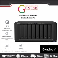 [🔱8-BAY NAS🔱] SYNOLOGY NAS DS1821+ ENCLOSURE 8-BAYS /AMD RYZEN V1500B QC 2.2GHz /4GB