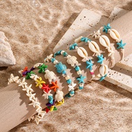 Fengbo Wind Rice Vacation Bracelet Shell Western Ocean Natural Starfish Asian Turtle Series Braided 