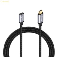 Crescent2 USB C Extension Cable PD100W Cable Male to Female Type C 3 1 Gen2 Extender Cord