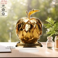 2D Flat 0.3cm Thick Golden Apple Acrylic Decor - High-Quality Weather-Resistant Indoor Outdoor Decor