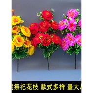 Qingming Festival Simulation Chrysanthemum Bouquet On Grave Placement Fake Flower Plastic Silk Flowe