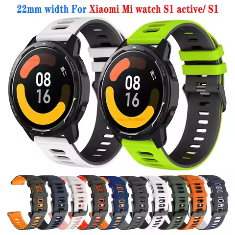For Xiaomi Watch S1 active Smart Watch Silicone Watch Band Sports Strap For Xiaomi Watch S1 /Mi Watc