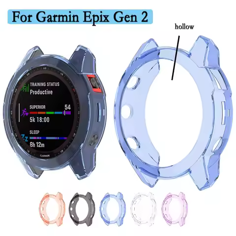 Hollow Protective Case For Garmin Epix Gen 2 Durable TPU Cover Support Charging Watch Shell Protecti