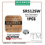 SEIZAIKEN 335 SR512SW SEIKO JAPAN CELL 1.55V BATTERY SR512 SR 512