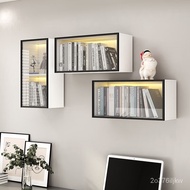 YQ Pomelo Mansion   Desk Top Wall Cupboard Wall Cabinet Wall Shelf Bookcase Wall-Mounted Glass Bedroom Study Display Cab
