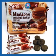 20pcs OMO Macaron Chocolate Sandwich Biscuit HALAL 马卡龙巧克力夹心饼干(±26G x 20Pcs)