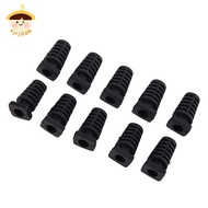 〔8C05〕 10pcs 4.1mm Cable Gland Connector Rubber Strain Relief Cord Boot Protector Wire Cable Sleeve 