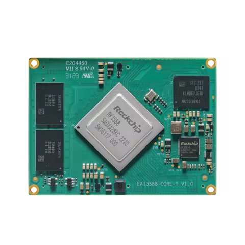 EASY EAI Rockchip RK3588 EAI3588-Core-T Core Board LPDDR4X 8G RAM 32G eMMC Supports H.265 and VP9 de